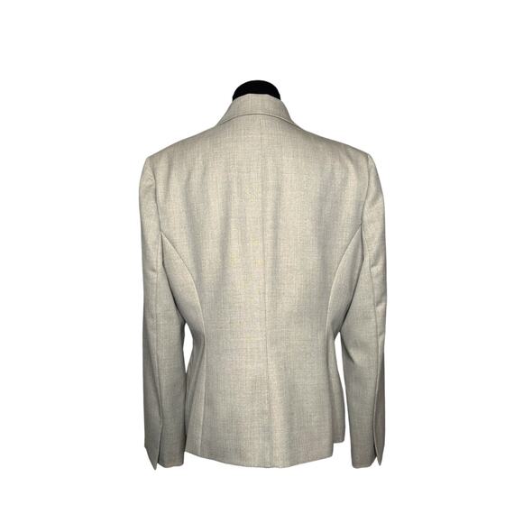 Albert Nipon shimmery tan pant blazer suit size 12 - Picture 2 of 14
